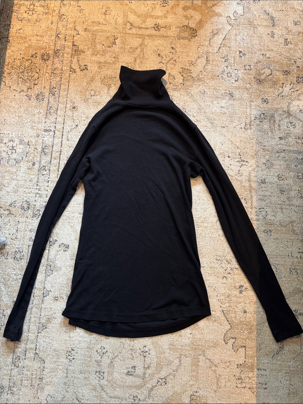 H&M Black Long-Sleeve Turtleneck Top
